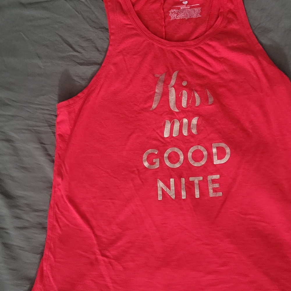 Summer Ready Comfortable Victoria's Secret Vibrant Red Tank Top Size L
